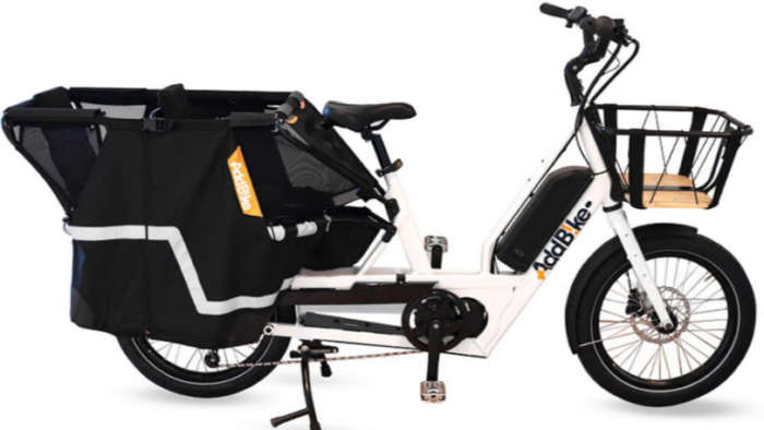 ADDBIKE U cargo Family carico elettrica Bianco